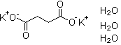 Succinic acid dipotassium salt trihydrate molecular structure (CAS 6100-18-1)