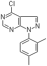 4-Chloro-1-(2,4-dimethylphenyl)pyrazolo[3,4-d]pyrimidine molecular structure (CAS 610277-86-6)