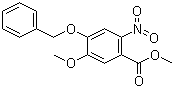 Methyl 4-benzyloxy-5-methoxy-2-nitrobenzoate molecular structure (CAS 61032-41-5)