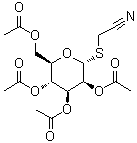 Cyanomethyl 2,3,4,6-tetra-O-acetyl-1-thio-alpha-D-mannopyranoside molecular structure (CAS 61145-39-9)