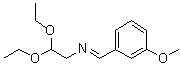 2,2-二乙氧基-N-[(3-甲氧基苯基)亚甲基]乙胺分子结构 (CAS 61190-04-3)