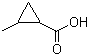cis-2-Methylcyclopropanecarboxylic acid molecular structure (CAS 6142-57-0)