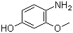 4-氨基-3-甲氧基苯酚分子结构 (CAS 61638-01-5)