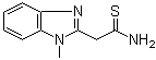 1-Methyl-1H-benzimidazole-2-ethanethioamide molecular structure (CAS 61689-99-4)