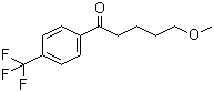 5-Methoxy-1-[4-(trifluoromethyl)phenyl]-1-pentanone molecular structure (CAS 61718-80-7)