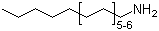 Hydrogenated tallowamine molecular structure (CAS 61788-45-2)