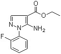 5-氨基-1-(2-氟苯基)-1H-吡唑-4-羧酸乙酯分子结构 (CAS 618070-65-8)