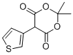 结构式 CAS# 61857-83-8, 2,2-二甲基-5-(3-噻吩基)-1,3-二恶烷-4,6-二酮