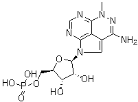 Triciribine phosphate molecular structure (CAS 61966-08-3)