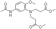 3-(N,N-二甲氧基羰基乙基)氨基-4-甲氧基乙酰苯胺分子结构 (CAS 62072-82-6)