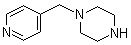 结构式 CAS# 62089-74-1, 1-(4-吡啶基甲基)哌嗪