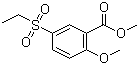 Methyl 2-methoxy-5-(ethylsulfonyl)benzoate molecular structure (CAS 62140-67-4)