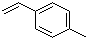 结构式 CAS# 622-97-9, 4-甲基苯乙烯; 对甲基苯乙烯; 1-乙烯基-4-甲基苯; 1-甲基-4-乙烯基苯