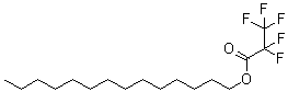 Pentafluoropropionic acid tetradecyl ester molecular structure (CAS 6222-06-6)