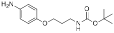 tert-Butyl (3-(4-aminophenoxy)propyl)carbamate molecular structure (CAS 623562-56-1)