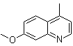 structure of CAS# 6238-12-6, 7-Methoxy-4-methylquinoline;7-Methoxylepidine