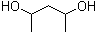 structure of CAS# 625-69-4, 2,4-Pentanediol;2,4-Amylene glycol; 2,4-Dihydroxypentane; NSC 13528; NSC 53505