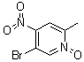 5-Bromo-2-methyl-4-nitropyridine N-oxide molecular structure (CAS 62516-08-9)