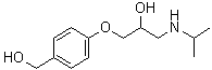 4-[2-Hydroxy-3-[(1-methylethyl)amino]propoxy]benzenemethanol molecular structure (CAS 62572-93-4)