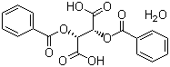 (-)-Dibenzoyl-L-tartaric acid monohydrate molecular structure (CAS 62708-56-9)