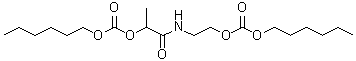 3-Methyl-4,9-dioxo-2,8,10-trioxa-5-azahexadecanoic acid hexyl ester molecular structure (CAS 6280-25-7)