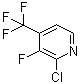 2-氯-3-氟-4-(三氟甲基)吡啶分子结构 (CAS 628692-22-8)