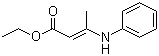 结构式 CAS# 6287-35-0, 3-(苯基氨基)-2-丁烯酸乙酯; 3-苯氨基巴豆酸乙酯