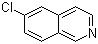 结构式 CAS# 62882-02-4, 6-氯异喹啉