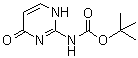 (1,4-Dihydro-4-oxo-2-pyrimidinyl)carbamic acid 1,1-dimethylethyl ester molecular structure (CAS 629645-53-0)