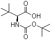N-Boc-L-tert-Leucine molecular structure (CAS 62965-35-9)