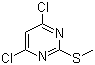 4,6-二氯-二甲硫基嘧啶分子结构 (CAS 6299-25-8)