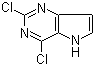 2,4-Dichloro-5H-pyrrolo[3,2-d]pyrimidine molecular structure (CAS 63200-54-4)