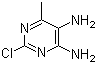 2-Chloro-6-methylpyrimidine-4,5-diamine molecular structure (CAS 63211-98-3)
