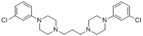 1,3-Bis-(4-(3-chlorophenyl)piperazin-1-yl)propane molecular structure (CAS 6323-09-7)