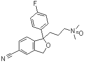 西酞普兰 N-氧化物分子结构 (CAS 63284-72-0)