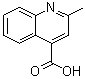 2-甲基-4-喹啉羧酸分子结构 (CAS 634-38-8)