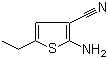 结构式 CAS# 635302-32-8, 2-氨基-5-乙基噻吩-3-甲腈