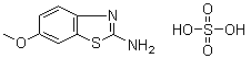6-Methoxy-2-benzothiazolamine sulfate molecular structure (CAS 63589-17-3)