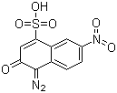 4-Diazo-3,4-dihydro-7-nitro-3-oxo-1-naphthalenesulfonic acid molecular structure (CAS 63589-25-3)