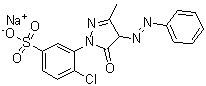 C.I. Acid Yellow 34 monosodium salt molecular structure (CAS 6359-90-6)
