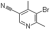 5-Bromo-4,6-dimethyl-3-pyridinecarbonitrile molecular structure (CAS 63644-86-0)