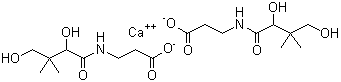 Calcium DL-pantothenate molecular structure (CAS 6381-63-1)