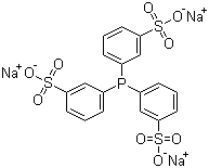 Triphenylphosphine-3,3',3''-trisulfonic acid trisodium salt molecular structure (CAS 63995-70-0)