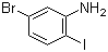 结构式 CAS# 64085-52-5, 5-溴-2-碘苯胺