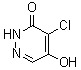 4-Chloro-5-hydroxy-3(2H)-pyridazinone molecular structure (CAS 64178-58-1)