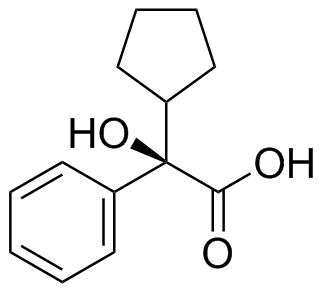 (+)-alpha-Cyclopentylmandelic acid molecular structure (CAS 64471-45-0)