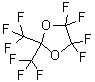4,4,5,5-四氟-2,2-二(三氟甲基)-1,3-二氧杂环戊烷分子结构 (CAS 64499-64-5)