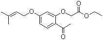 2'-乙氧基羰基甲氧基-4'-(3-甲基-2-丁烯氧基)苯乙酮分子结构 (CAS 64506-46-3)