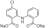 structure of CAS# 64808-48-6, Lobenzarit disodium salt;Lobenzarit sodium