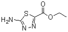 5-Amino-[1,3,4]thiadiazole-2-carboxylic acid ethyl ester molecular structure (CAS 64837-53-2)
